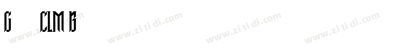 Gan CLM Bold字体转换